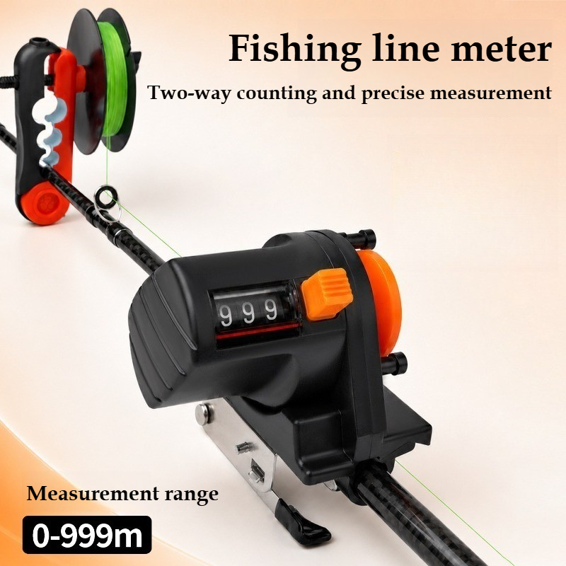 Fishing Boat Depth Finder - Digitaler Angelschnurzähler 0-999M Tiefenmesser Längenmessgerät Angelzubehör