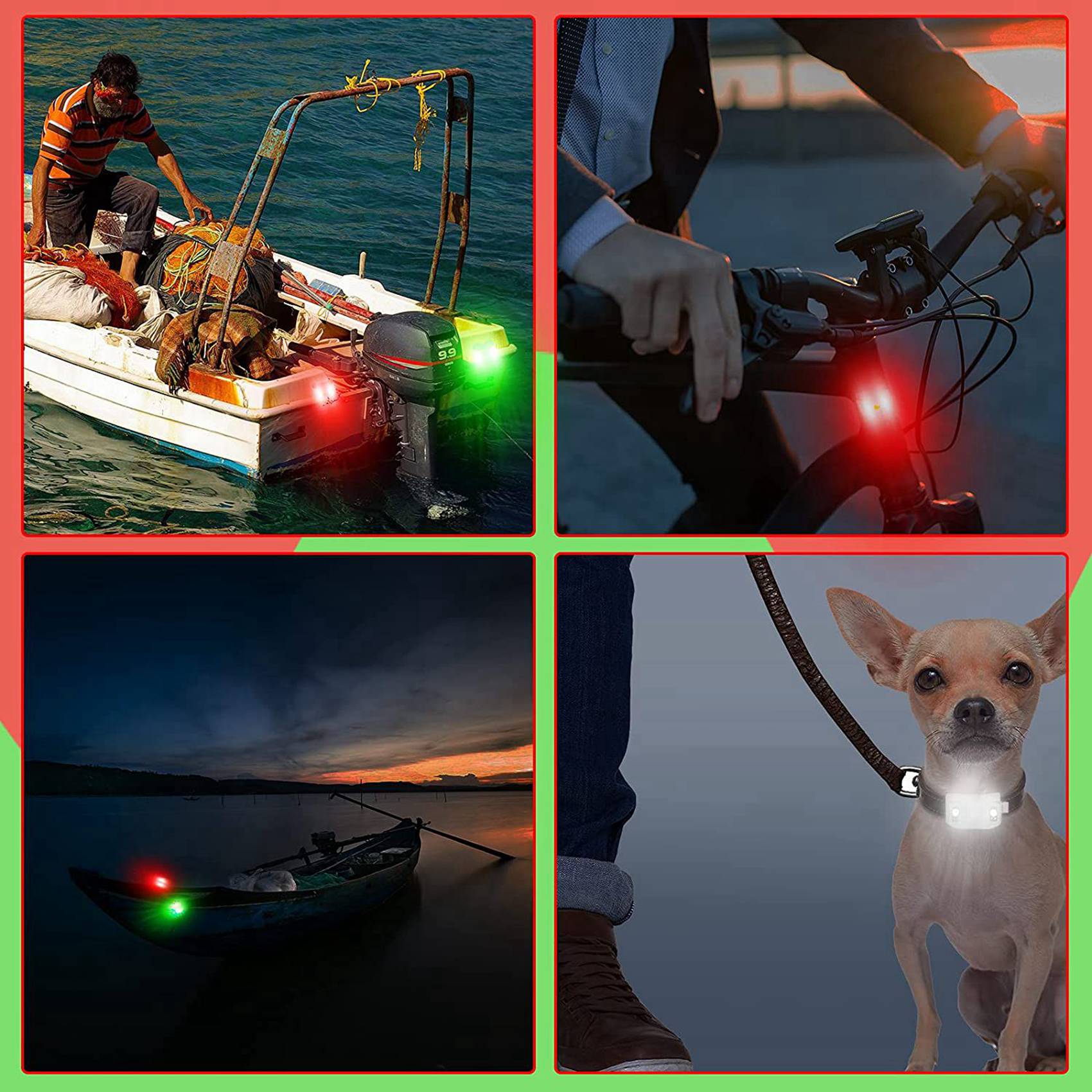 RTENTE-8 X LED-Bootsnavigation – Fishing Boat Navigation Light Bewertung und Preis